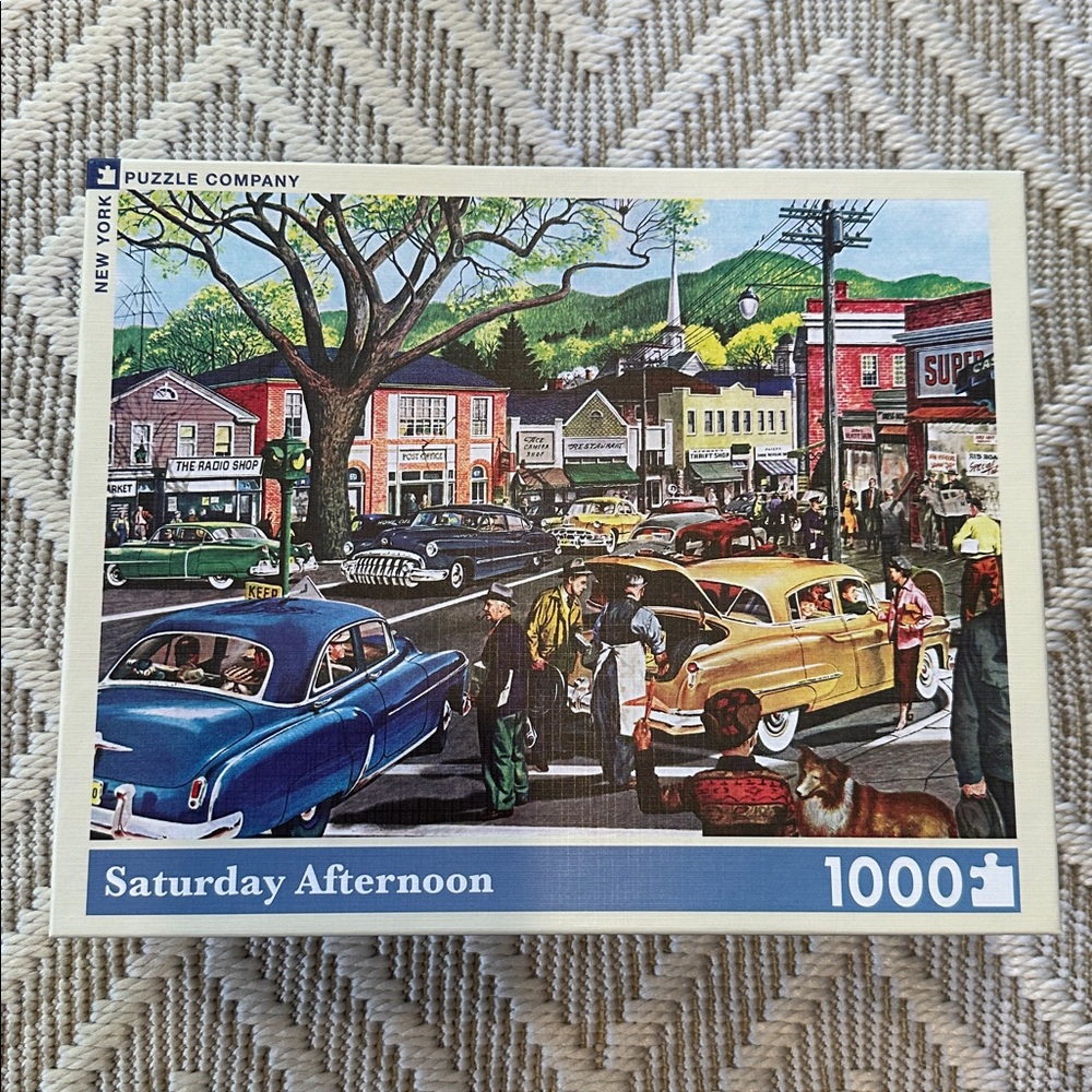 New York Puzzle Company Saturday Afternoon 1000 piece Puzzle  *New in box